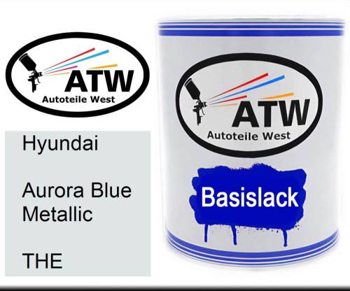 Hyundai, Aurora Blue Metallic, THE: 1L Lackdose, von ATW Autoteile West.